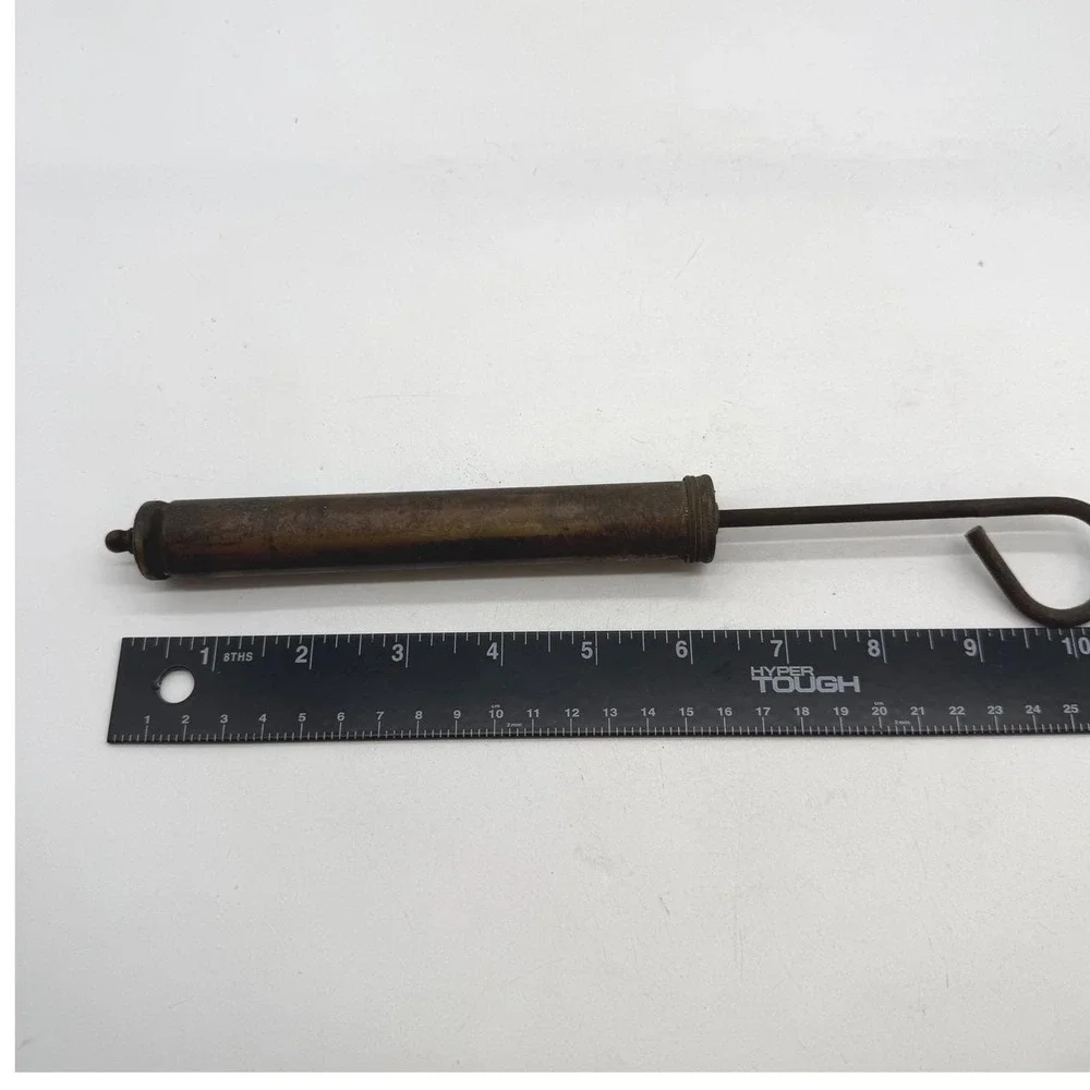 Antique Brass Hand Pump Industrial Primitive Tool Vtg grease gun steampunk